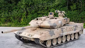 Xe tăng Đức Leopard 2A7 được trang bị hệ thống APS Trophy của Israel