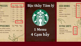 “Bậc thầy” tâm lý học Starbucks và 4 “cạm bẫy” chực chờ trên menu