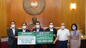K-Market ủng hộ 100.000 USD cho công tác phòng, chống dịch Covid-19