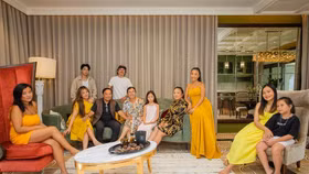 Đoan Trang sum vầy cùng gia đình tại NovaWorld Ho Tram