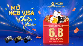 Mở thẻ Visa, nhận quà ưu đãi từ NCB