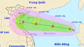 Áp thấp nhiệt đới hướng vào miền Trung, khả năng mạnh lên thành bão