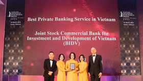 BIDV nhận 04 giải thưởng danh giá về dịch vụ ngân hàng dành cho khách hàng cá nhân