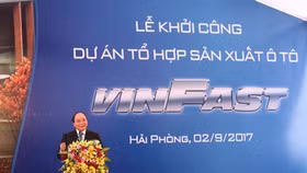 Khởi công tổ hợp sản xuất ôtô tiêu chuẩn châu ÂU VINFAST