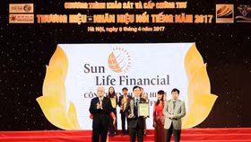 Sun Life Việt Nam vào Top 10 Thương hiệu – Nhãn hiệu nổi tiếng 2017
