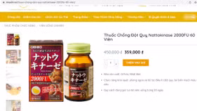 Cảnh báo nhiều sản phẩm TPBVSK được quảng cáo như thuốc chữa bệnh