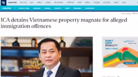 Singapore xác nhận đang tạm giữ ông Phan Van Anh Vu