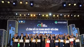 Lộ diện TOP 100 doanh nghiệp phát triển bền vững năm 2018