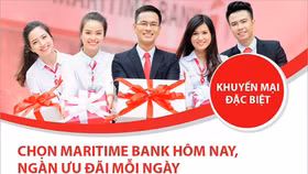 Ngàn ưu đãi tặng ngay mỗi ngày với Maritime Bank