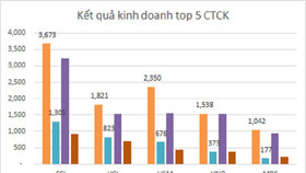 Top 5 công ty chứng khoán niêm yết lớn nhất Việt Nam làm ăn ra sao?