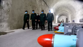 Hải quân Iran công bố video hệ thống hầm ngầm “thành phố tên lửa”
