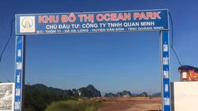 Quảng Ninh yêu cầu dừng quảng cáo, chào bán, huy động vốn cho dự án Ocean Park