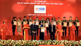 SHB vào Top 50 doanh nghiệp xuất sắc nhất Việt Nam
