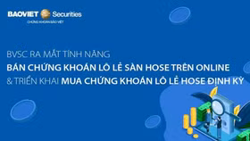 Chứng khoán Bảo Việt ra mắt tính năng bán lô lẻ cổ phiếu