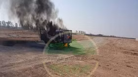 Xe vũ khí quân tình nguyện Hezbollah bị UAV phá hủy trên biên giới Syria - Iraq