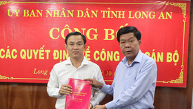 Long An: Bổ nhiệm ông Nguyễn Minh Hùng giữ chức Giám đốc Sở Xây dựng