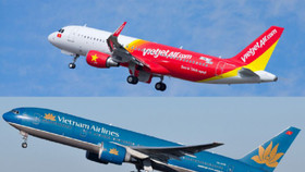 Cổ phiếu của Vietjet Air giảm 1,8%, Vietnam Airlines tăng 3,9% sau đề xuất áp giá sàn vé máy bay