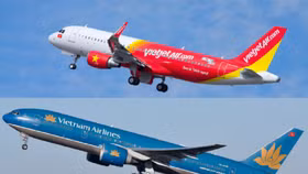 Cổ phiếu của Vietjet Air giảm 1,8%, Vietnam Airlines tăng 3,9% sau đề xuất áp giá sàn vé máy bay