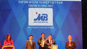 Ngân hàng MB vào Top BP 500 doanh nghiệp Việt Nam thịnh vượng 2017