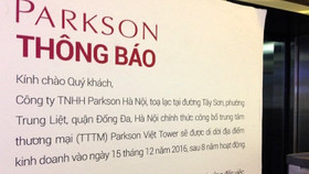 Parkson Thái Hà đóng cửa sau 8 năm: Rút khỏi Hà Nội?