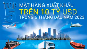 Top 5 mặt hàng xuất khẩu trên 10 tỷ USD trong 6 tháng đầu năm 2023