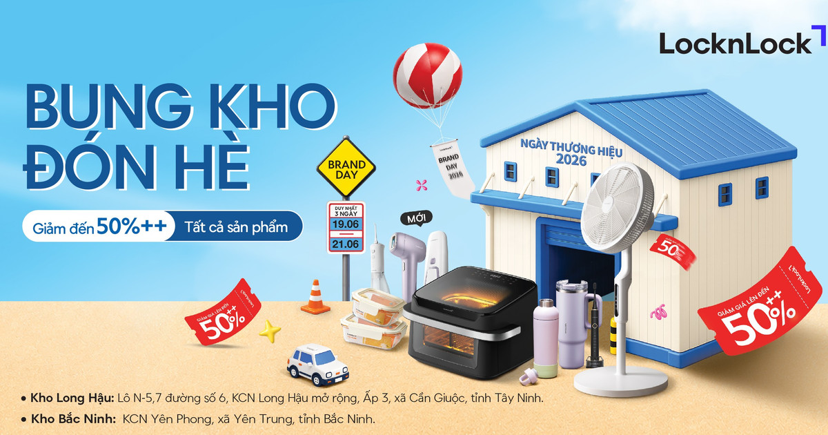 LocknLock Brand Day: Giảm giá đến 50% toàn bộ sản phẩm hè