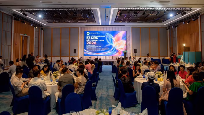 Giao lưu Doanh nhân ba miền Bắc - Trung - Nam 2026 kỉ niệm 22 năm Ngày Doanh nhân Việt Nam 13/10