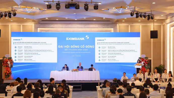 Toàn cảnh Đại hội đồng cổ đông bất thường của Eximbank