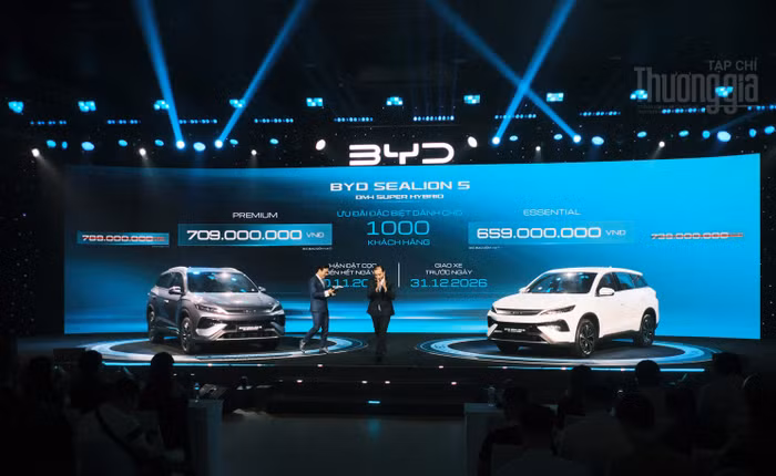 BYD Sealion 5 có giá từ 659 triệu đồng, cạnh tranh trực tiếp với Mazda CX-5 và Ford Territory