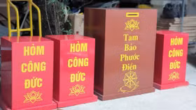 Tổng số tiền công đức, tài trợ thực thu trong năm 2023 là 4.100 tỷ đồng