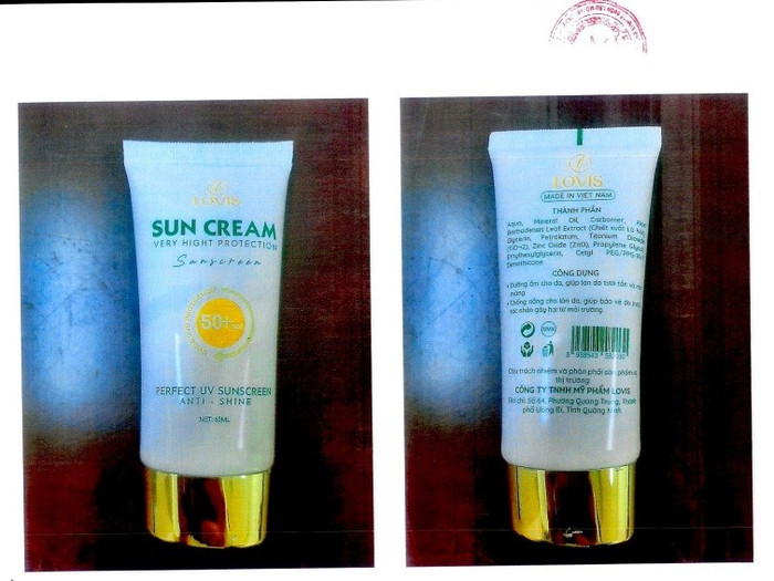 Kem chống nắng giả Sun Cream Công ty TNHH Mỹ phẩm Lovis chịu trách nhiệm phân phối kem-chong-nang-gia-sun-cream-cong-ty-tnhh-my-pham-lovis-chiu-trach-nhiem-phan-phoi.jpg