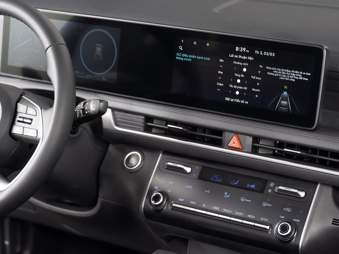 Điều khiển hành trình thông minh - Smart Cruise Control (SCC) - là một trong những tiện ích nổi bật trong gói Hyundai Smartsense có trên Stargazer.