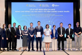 Hệ thống nhà thuốc và trung tâm tiêm chủng Long Châu đã ký kết biên bản ghi nhớ hợp tác cùng Pfizer Việt Nam