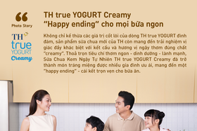 TH true YOGURT Creamy: Món tráng miệng không thể thiếu cho bữa ngon trọn vẹn