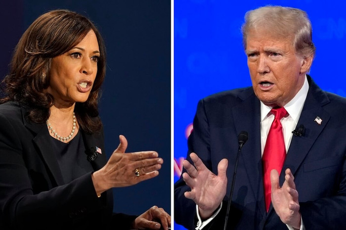 2 ứng viên Tổng thống Mỹ Kamala Harris và Donald Trump