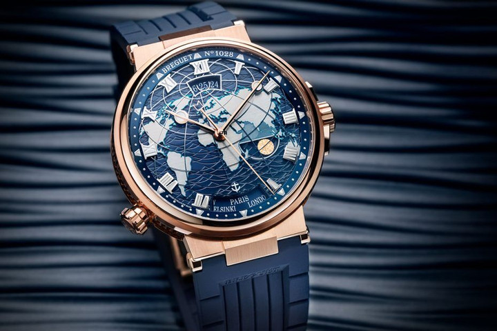 Đồng hồ chuyên dụng Breguet Marine Hora Mundi 5557: Sáng tạo kinh điển