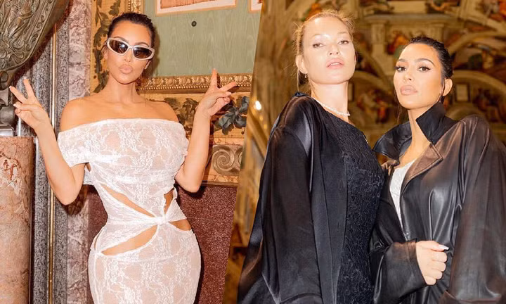 Kim Kardashian trần tình về chiếc váy hở khi đi thăm Thành Vatican