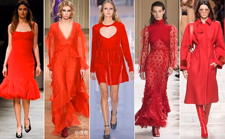 Màu "Đỏ" luôn thống trị sàn thời trang qua các mùa mốt