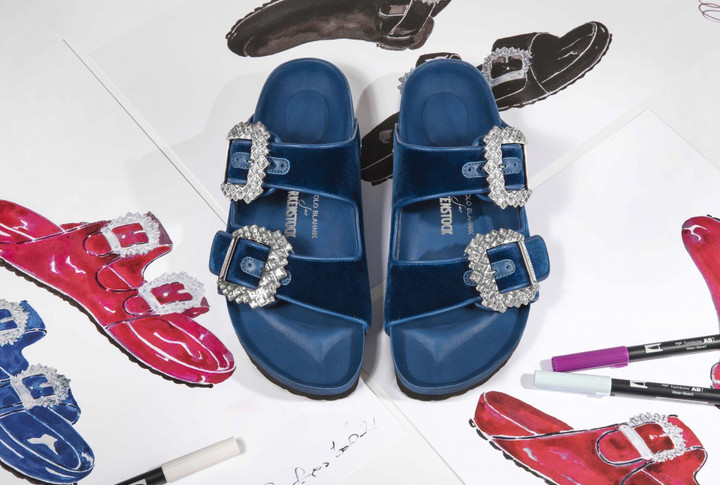 Birkenstock “sang trọng hoá” hình ảnh thương hiệu với dự án hợp tác cùng Manolo Blahnik