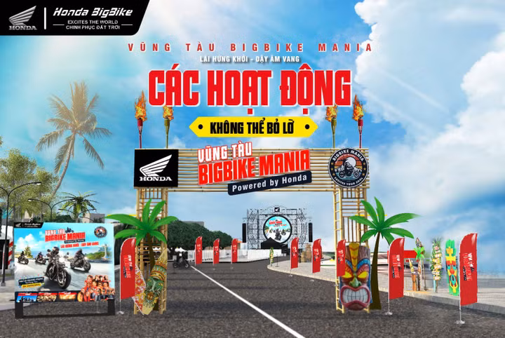 Đại hội mô tô chuyên nghiệp Vũng Tàu Bigbike Mania sắp được diễn ra