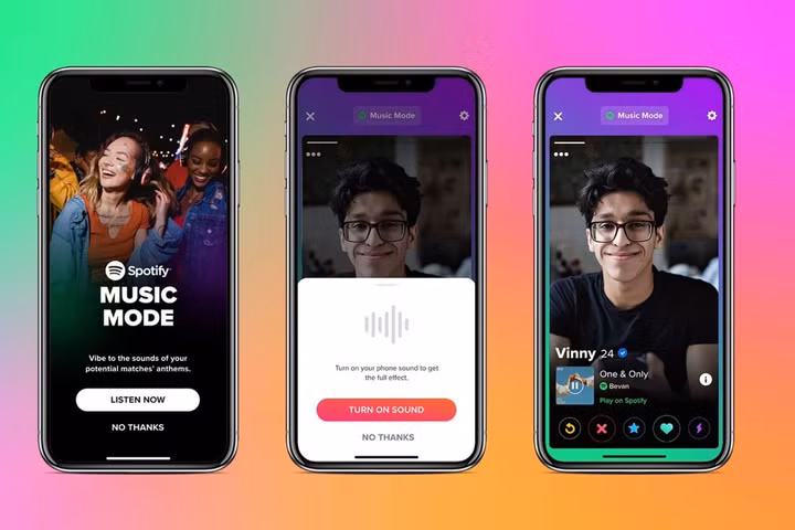 Tinder giới thiệu “Music Mode” cho phép người dùng kết nối qua sở thích âm nhạc