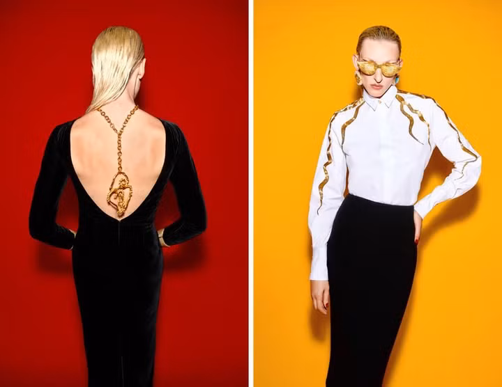 BST Schiaparelli Xuân/Hè 2023 vẻ đẹp bí ẩn riêng của người phụ nữ