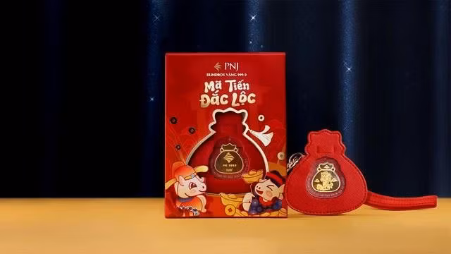 Sản phẩm Blindbox vàng 99,99% Mã Tiến Đắc Lộc của PNJ