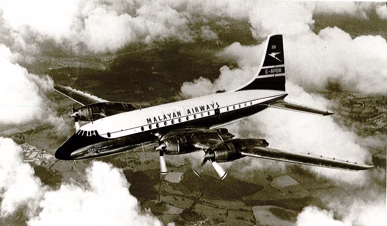 An undated photo of a Malayan Airways Bristol Britannia.jpg
