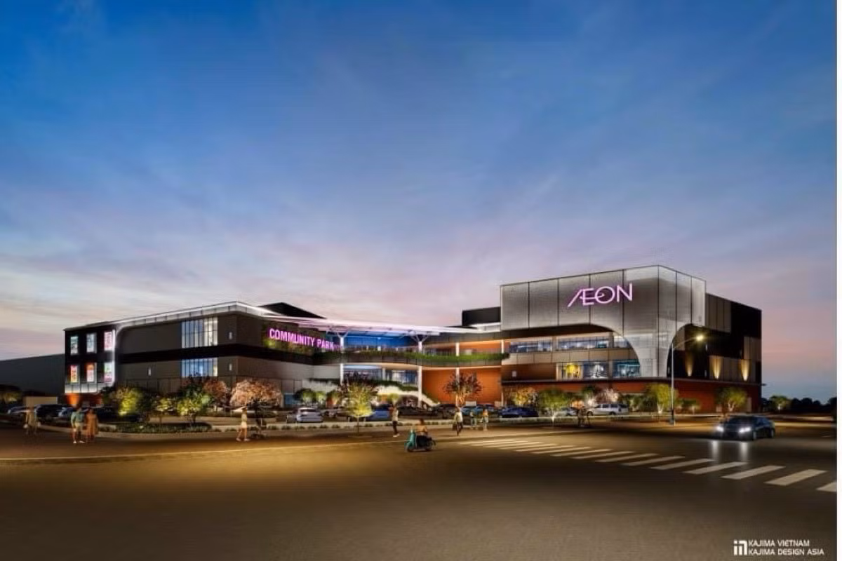 Từ La Villa Green City tới Aeon Mall Tân An chỉ 200m
