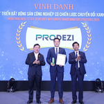 Prodezi nhận danh hiệu “Nhà phát triển bất động sản công nghiệp có chiến lược chuyển đổi xanh năm 2025”
