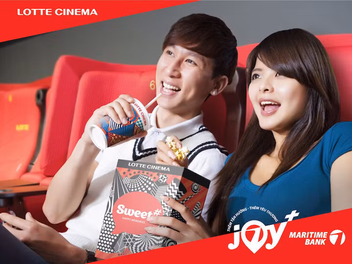 Hoàn tiền 50% vé xem phim tại Lotte cho chủ thẻ Maritime Bank