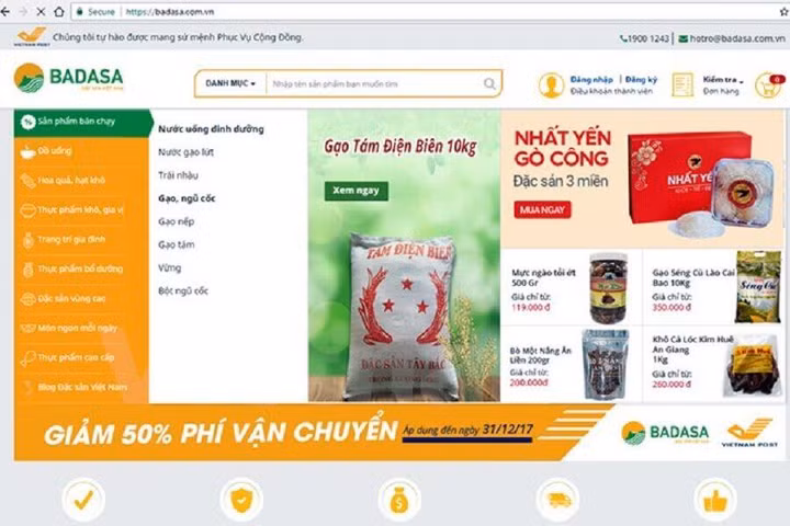 Bưu điện Việt Nam “nhảy” vào lĩnh vực kinh doanh hàng đặc sản