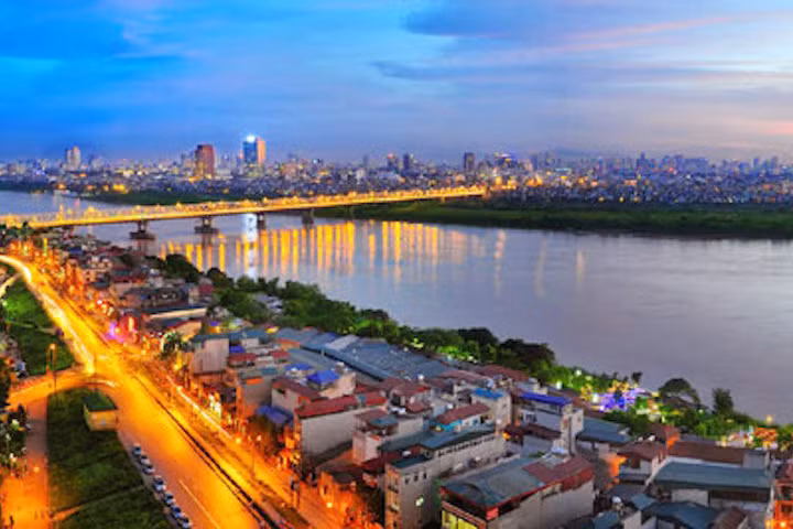 Hà Nội quy hoạch đô thị - công viên cây xanh ven sông Hồng