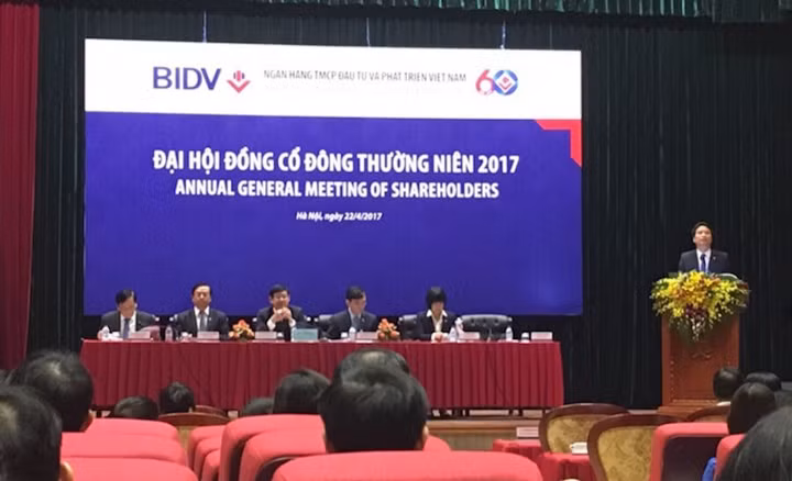 ĐHCĐ BIDV: Cổ đông đề nghị lãnh đạo ngân hàng mua cổ phiếu để đẩy giá lên